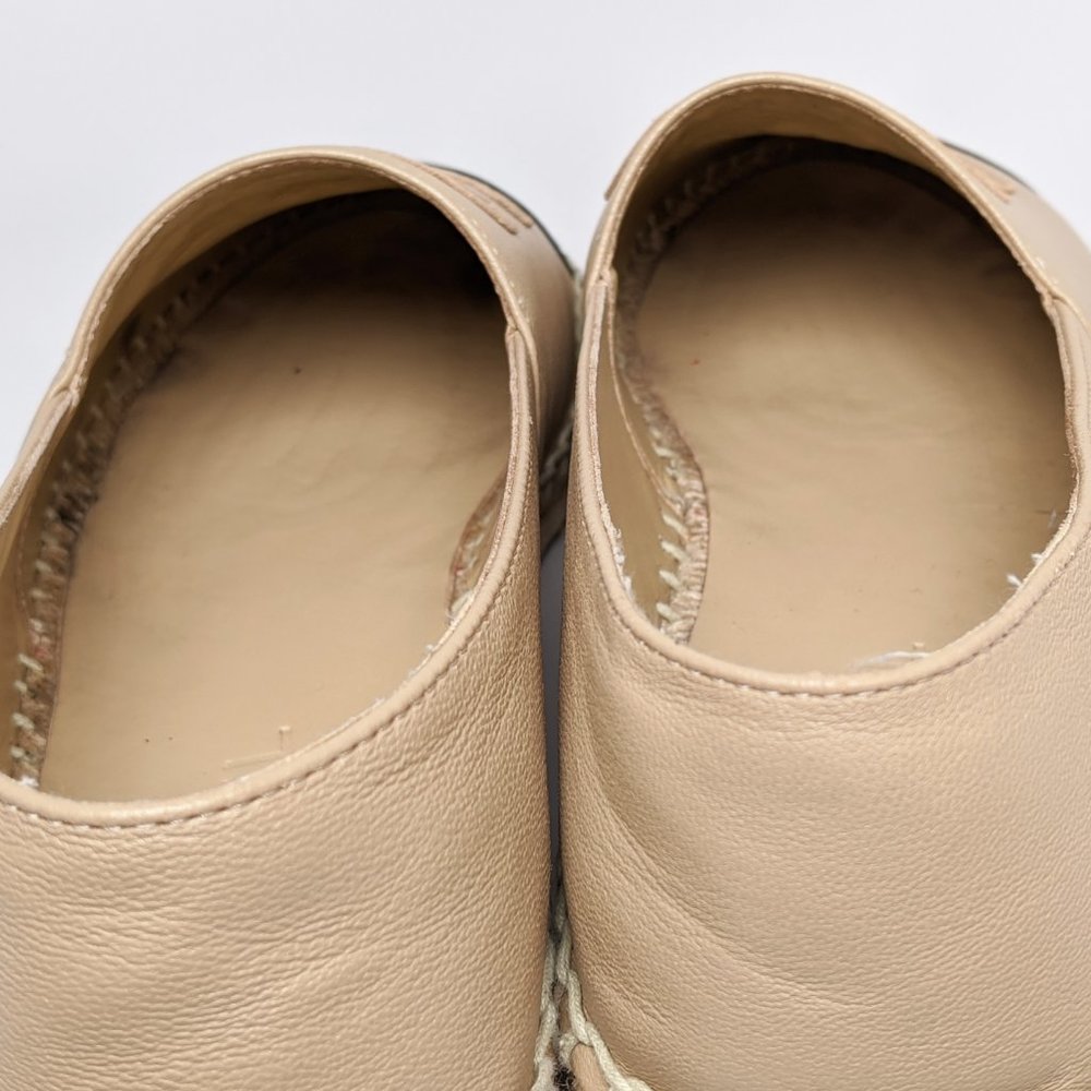 SOLD Chanel Beige & Black Lambskin Espadrilles - Picture 7 of 7